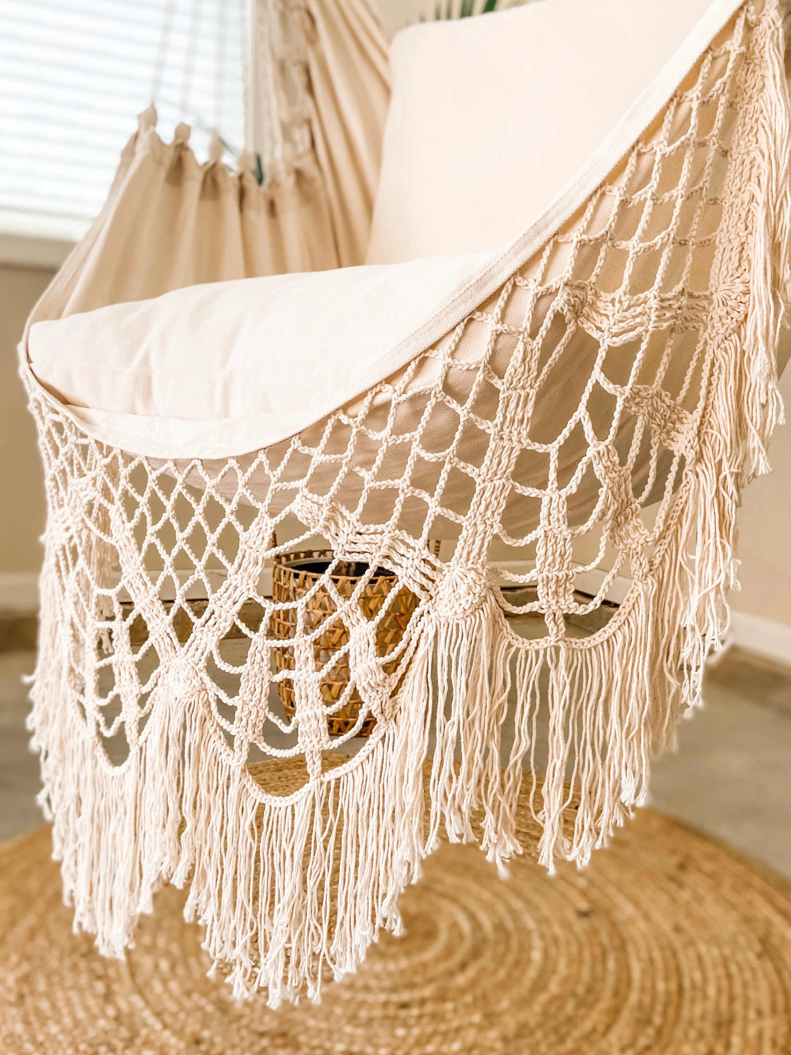 White Crochet Hammock Chair Swing | NINA